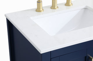 Aubrey Single Bathroom Vanity in Blue