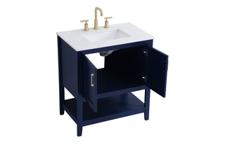 Aubrey Single Bathroom Vanity in Blue