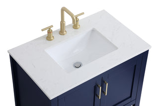 Aubrey Single Bathroom Vanity in Blue