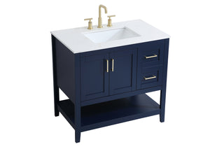 Aubrey Single Bathroom Vanity in Blue