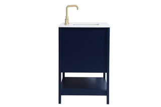 Aubrey Single Bathroom Vanity in Blue