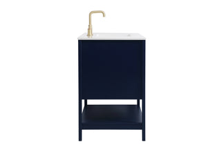 Aubrey Single Bathroom Vanity in Blue