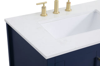 Aubrey Single Bathroom Vanity in Blue