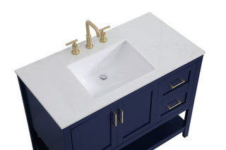 Aubrey Single Bathroom Vanity in Blue