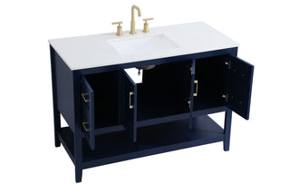 Aubrey Single Bathroom Vanity in Blue