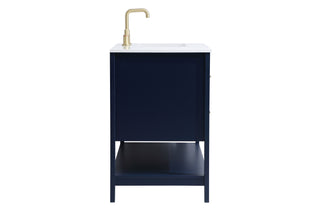 Aubrey Single Bathroom Vanity in Blue