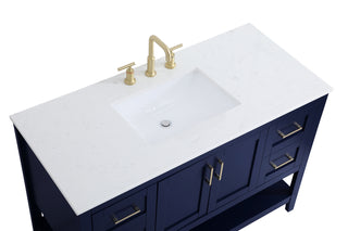 Aubrey Single Bathroom Vanity in Blue