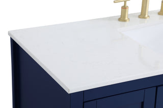 Aubrey Single Bathroom Vanity in Blue