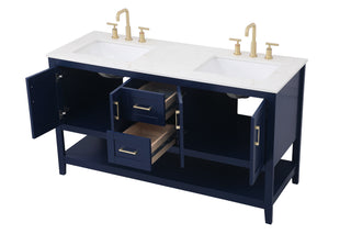 Aubrey Double Bathroom Vanity in Blue