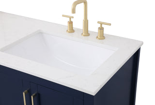 Aubrey Double Bathroom Vanity in Blue