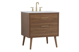 Boise Bathroom Vanity Set in Walnut Brown