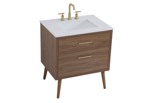 Boise Bathroom Vanity Set in Walnut Brown