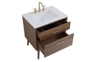 Boise Bathroom Vanity Set in Walnut Brown