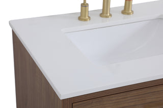 Boise Bathroom Vanity Set in Walnut Brown