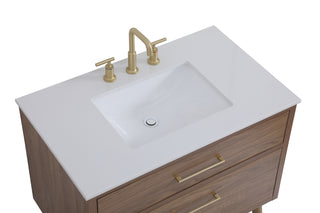 Boise Bathroom Vanity Set in Walnut Brown