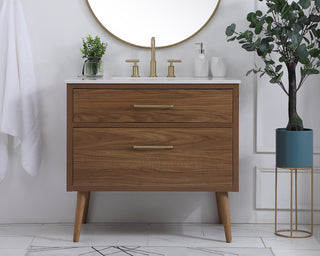 Boise Bathroom Vanity Set in Walnut Brown