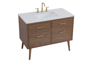 Boise Bathroom Vanity Set in Walnut Brown