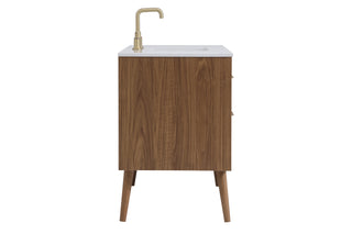 Boise Bathroom Vanity Set in Walnut Brown