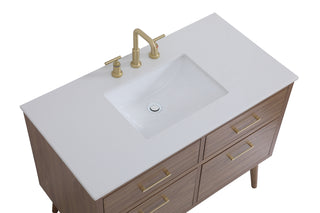 Boise Bathroom Vanity Set in Walnut Brown