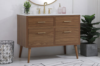 Boise Bathroom Vanity Set in Walnut Brown