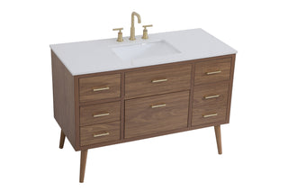 Boise Bathroom Vanity Set in Walnut Brown