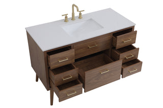 Boise Bathroom Vanity Set in Walnut Brown
