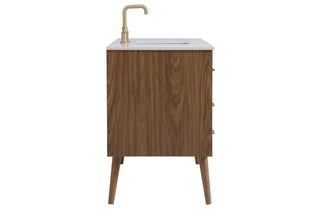 Boise Bathroom Vanity Set in Walnut Brown