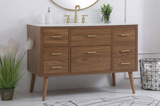 Boise Bathroom Vanity Set in Walnut Brown