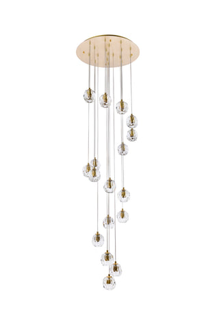 Eren LED Pendant in Gold