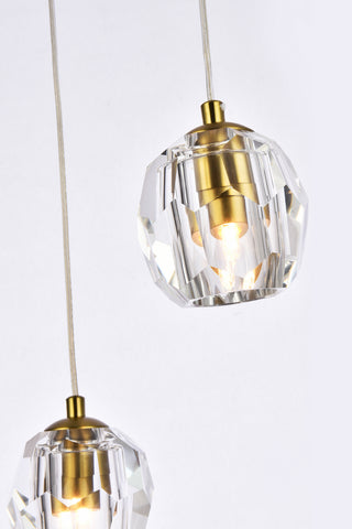 Eren LED Pendant in Gold