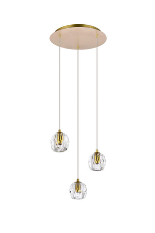 Eren LED Pendant in Gold