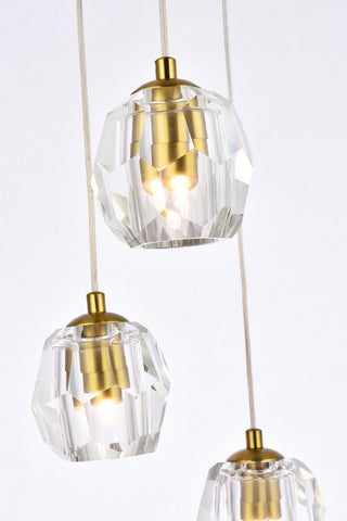 Eren LED Pendant in Gold