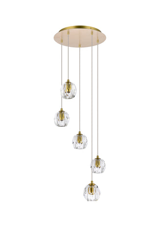 Eren LED Pendant in Gold