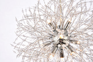 Solace Nine Light Pendant in Chrome
