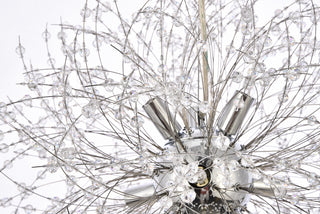 Solace Nine Light Pendant in Chrome