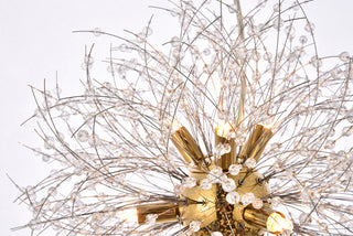 Solace Nine Light Pendant in Gold