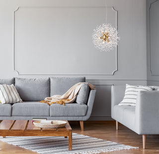 Solace Nine Light Pendant in Gold