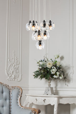 Eren LED Pendant in Black