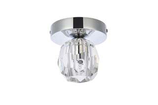 Eren LED Flush Mount in Chrome