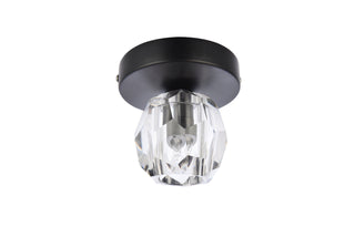 Eren LED Flush Mount in Black