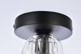Eren LED Flush Mount in Black