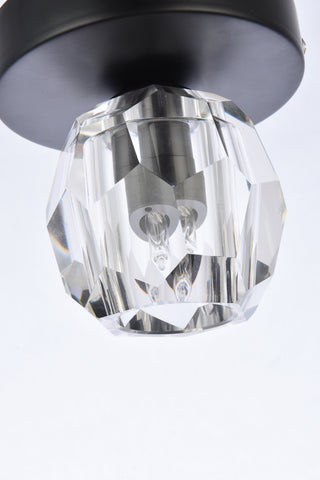 Eren LED Flush Mount in Black