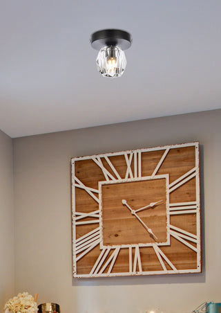 Eren LED Flush Mount in Black