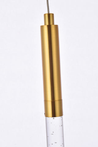 Ruelle LED Pendant in Gold