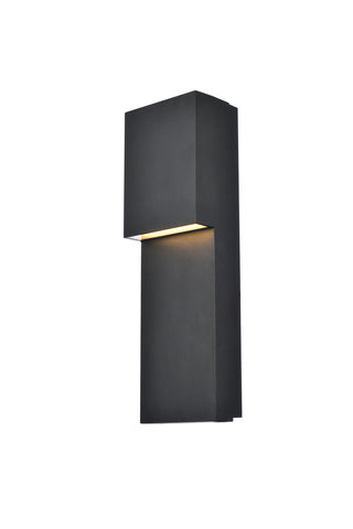 Raine LED Outdoor Wall Lamp in black
