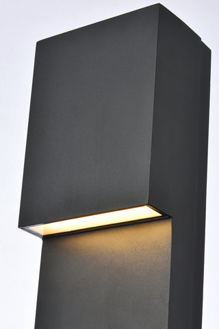 Raine LED Outdoor Wall Lamp in black