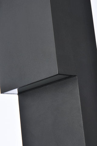 Raine LED Outdoor Wall Lamp in black