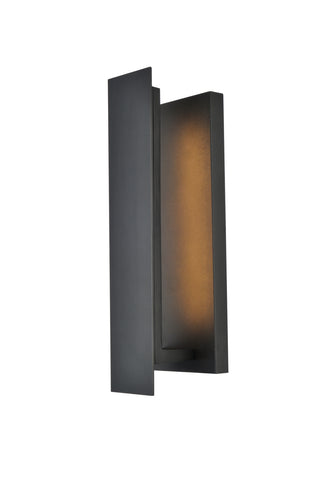 Raine LED Outdoor Wall Lamp in black
