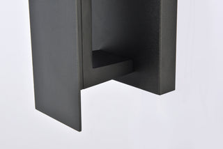 Raine LED Outdoor Wall Lamp in black