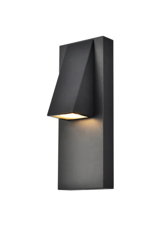 Raine LED Outdoor Wall Lamp in black